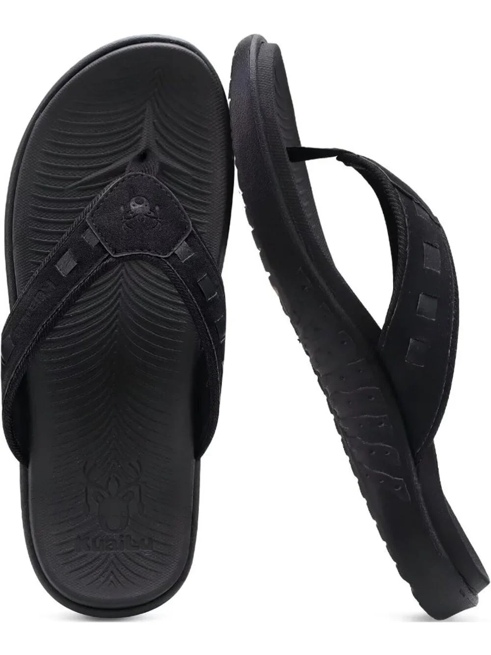 Men's Brown Fashion Arch Support Flip Flops Comfort Orthotic Thong Sandal Shoes
